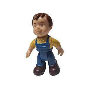 Keenway Male Boy Dollhouse Figure Short Brother Son 2.5 Inch Overalls Farmer Kid